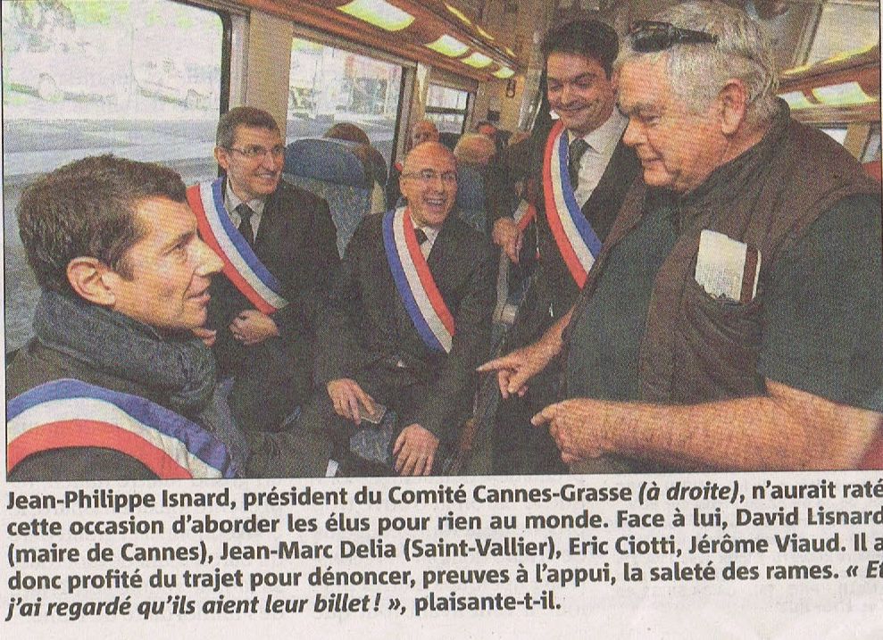 Photo Nice-matin : Notre président avec les Elus 